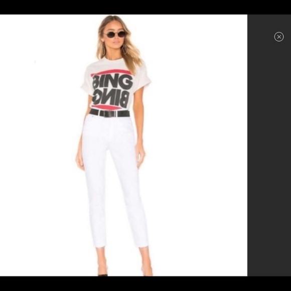 GRLFRND Karolina 100% Cotton Jeans: White Flag 28 - Picture 2 of 8